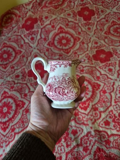 Vintagr Myotts Country Life Milk Jug Staffordshire Ware