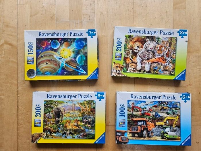 4 great kids puzzles 6+ to 8+