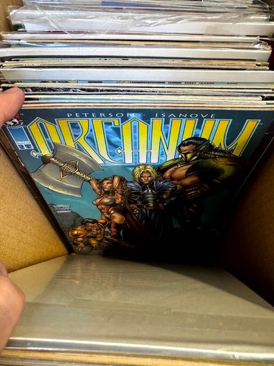 Image & Top Cow Long Comic Box w 320 comics for Sale