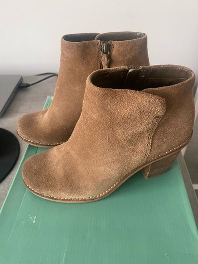 Clarks suede ankle boots