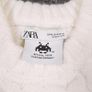 Zara Cream White Cable Knit Space Invaders Pixel Graphic Sleeveless Jumper Vest Size M Image 3