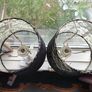 Two black and white lamps Image 2