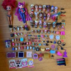 LOL dolls and accessories with storage