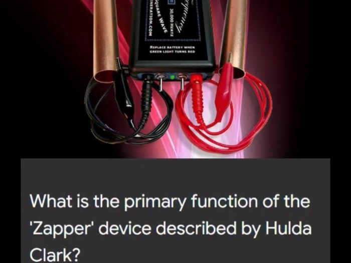 hulda clark zapper