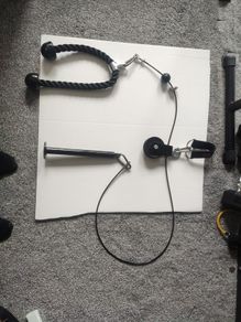 Pull down and Lift Cable Weight Pulley System