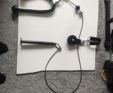 Pull down and Lift Cable Weight Pulley System