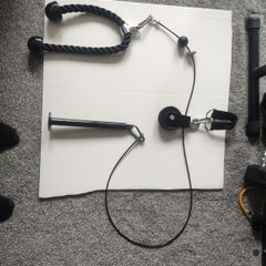 Pull down and Lift Cable Weight Pulley System