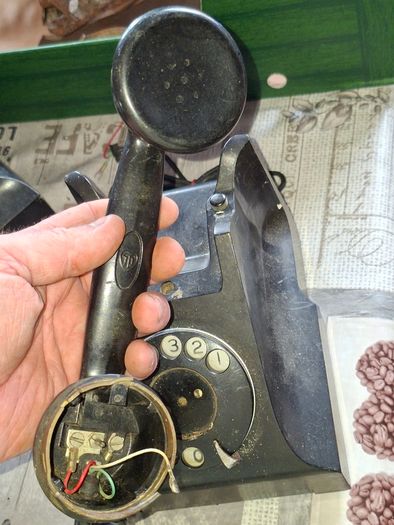 2 Antique Black Phones for Parts or Repair Price is for the 2 of them, Ideal for Home or Stage Movie Props Postage Available or Collection is Always Welcome in Rochfortbridge Westmeath