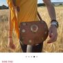 Hand bag /shoulder bag leather bag Leather buckle shoulder strap  Moroccan hand stitched vintage genuine leather bag purse genuine  vintage item great gift present  girls/ladies Image 6