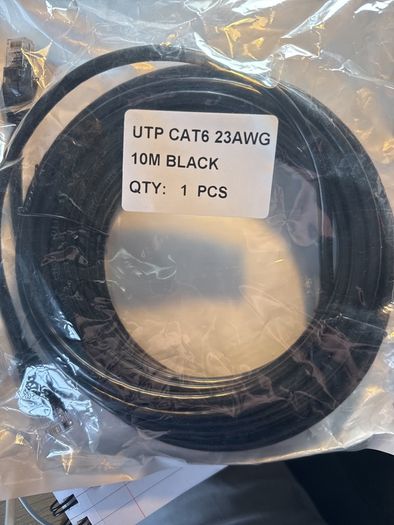 10m Ethernet Cable Cat6, Long High Speed Internet Cable 10 Meter, 23AWG RJ45 Gigabit LAN Cable, 1Gbps 250MHz UTP Network Cable