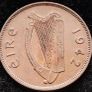 [#339] - Ireland 1942 | Irish 1/2d | Irish Half Penny | KM.10 | High Grade Image 2