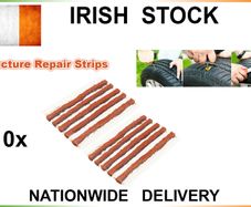 10x Tyre plugs Car SUV Van Tyre Repair Tubeless Seal Strips Puncture Recovery Kit