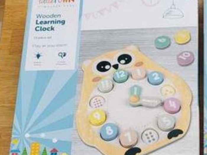 Little Town Wooden Learning Clocks