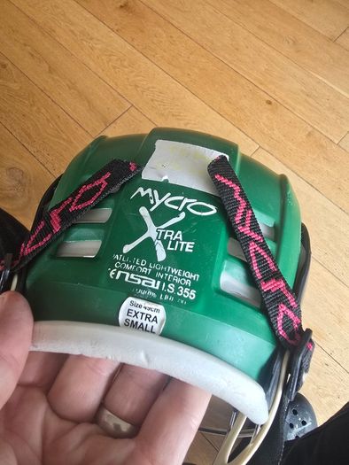 Mycro child's hurling helmet. 49cm Extra Small.