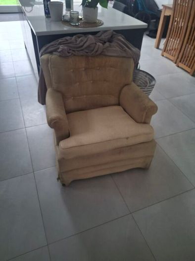 Armchair with cover