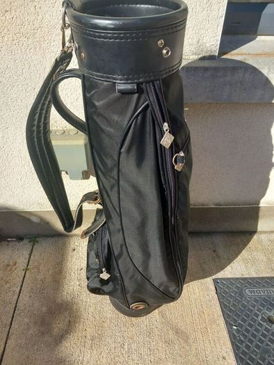 A selection of golf bags