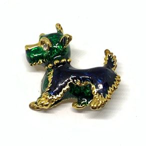 Vintage Scottish terrier dog brooch
