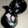 Black perfume bath crystals elegants porcelain wash set Image 5