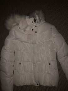 Berska White Puffer Jacket