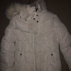 Berska White Puffer Jacket