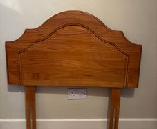 Wooden headboard single