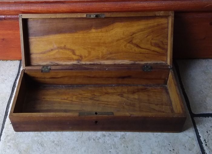 Antique - 19th Century Inlaid Walnut Glove Box