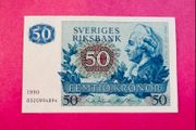 Sweden   50  Kronor. 1990  Pick  53m. ( Uncirculated )