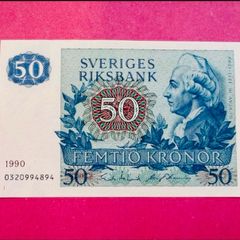 Sweden   50  Kronor. 1990  Pick  53m. ( Uncirculated )