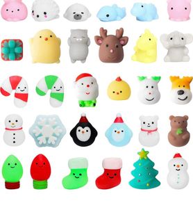 30Pcs Christmas Mochi Squeeze Toys Set for Kids, Kawaii Mini Soft Squeeze Toys, Cute Animal Squishy Toy Stress Relief Toys for Christmas Birthday Gift (FREE POSTAGE)