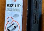 Tennis racket handle enlarger