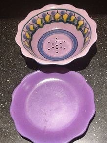 Vintage Dutch Gouda Ceramic Berry Bowl