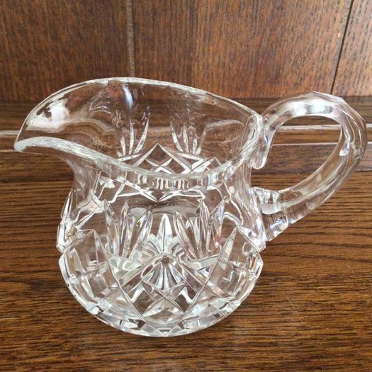 Cut Lead Crystal milk jug