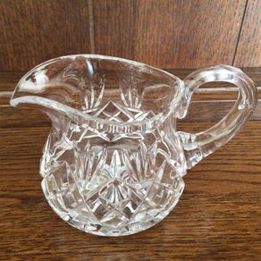 Cut Lead Crystal milk jug