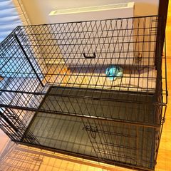 Petworld Premium Giant Dog Crate, Sliding Doors, Foldable, 122cm