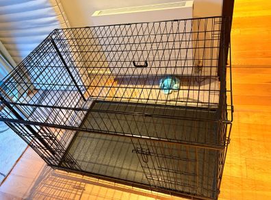 Petworld Premium Giant Dog Crate, Sliding Doors, Foldable, 122cm