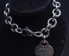 Authentic Vintage Tiffany & Co Return to Tiffany Heart Tag Silver Bracelet