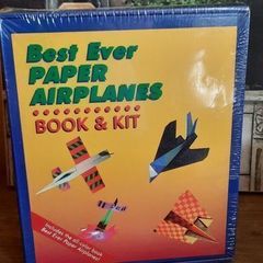Vintage Set - Best Ever Paper Airplanes Kit plus Book