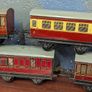 Hornby Meccano tin plate model train carriages Image 5