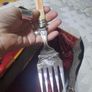 antique fish knife and fork set Image 8