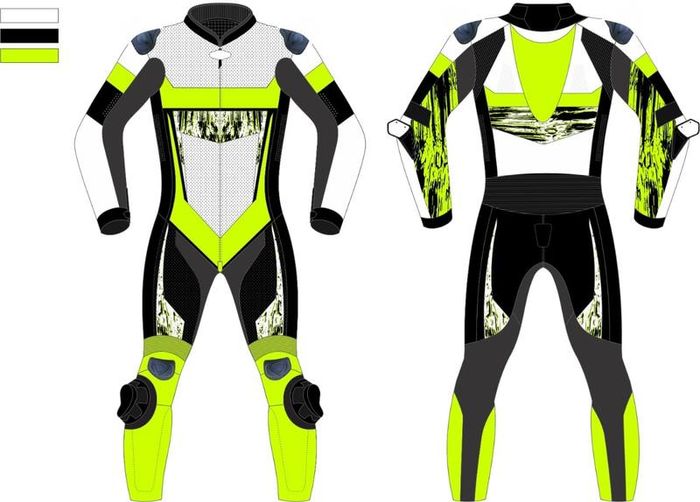 Motorcycle Custom Leather Racing Suits (1Piece/2Piece) - Free ArtWork - Certified Material