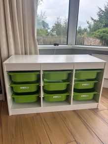Trofast unit and drawers