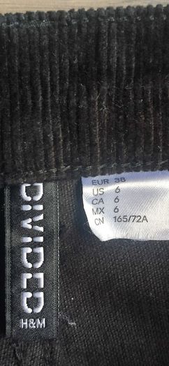 H&M corduroy trousers size 38