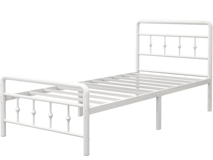 3ft Single Bed Frame with Victorian Headboard and Footboard