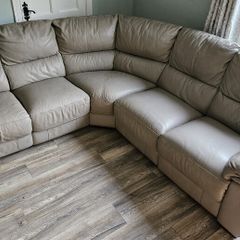 Leather Corner Sofa - Electric Recliners