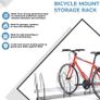 4 Bike Bicycle Stainless Steel Parking Rack Stand Image 3