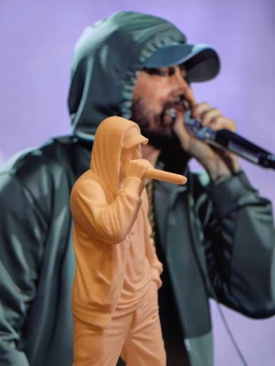 3D Printed Eminem (Rap God) Figurine