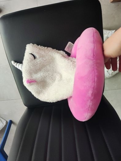 Unicorn hat/travel neck cushion