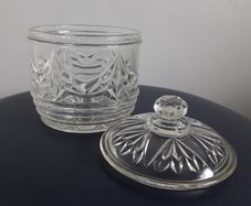 Vintage - Pressed Glass - Lidded Jar