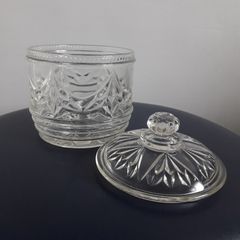 Vintage - Pressed Glass - Lidded Jar