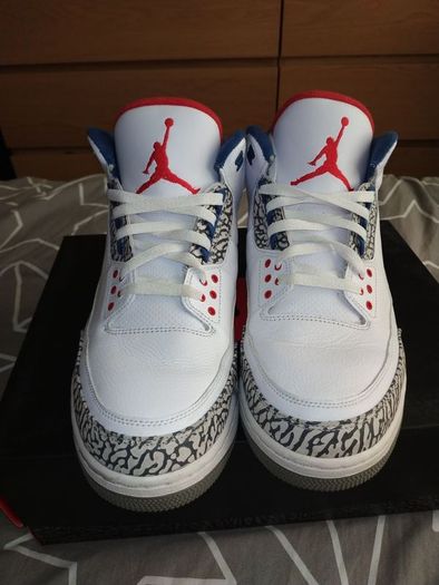Jordan 3 true blue, UK12, EU 47,5